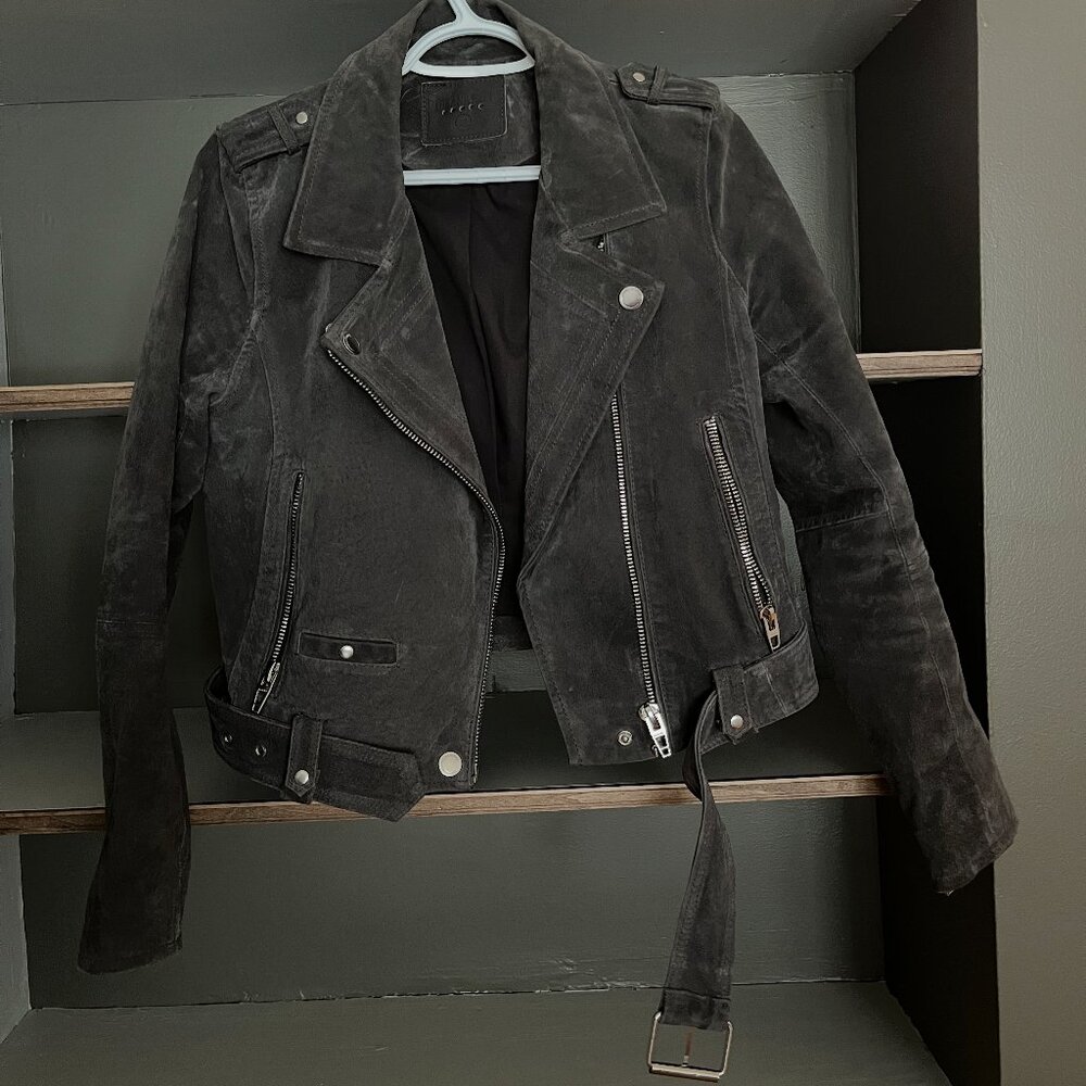 Blank NYC Suede Moto Jacket (Medium)